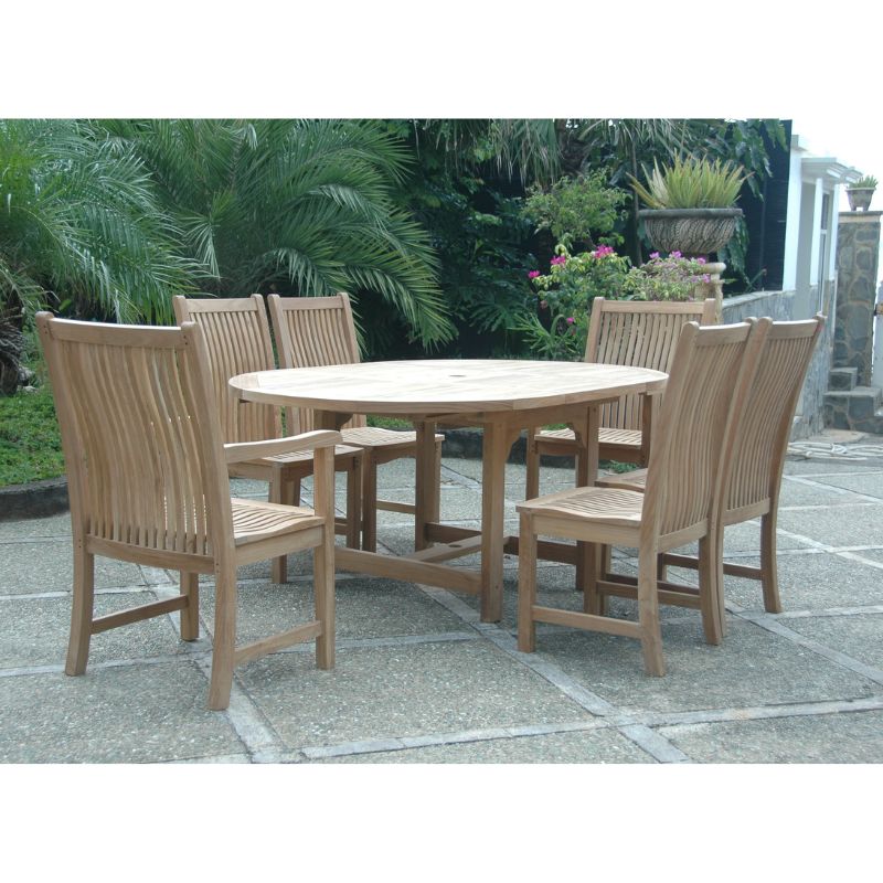 Anderson Teak Bahama Chicago 7-Pieces Dining Chair C